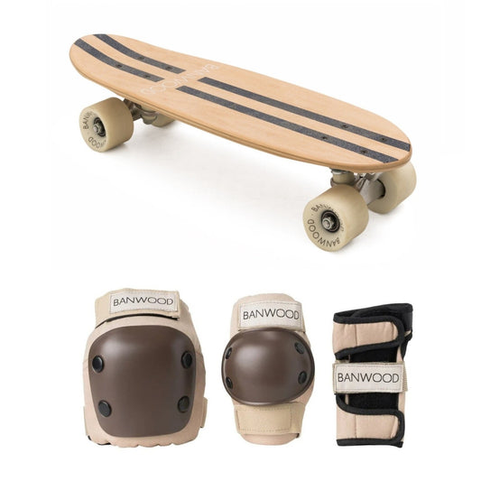Banwood Skateboard + Protective Gear - Navy