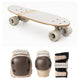 Banwood Skateboard + Protective Gear - White