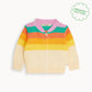 The Bonniemob Barnacle Rainbow Pink Stripe Cardigan
