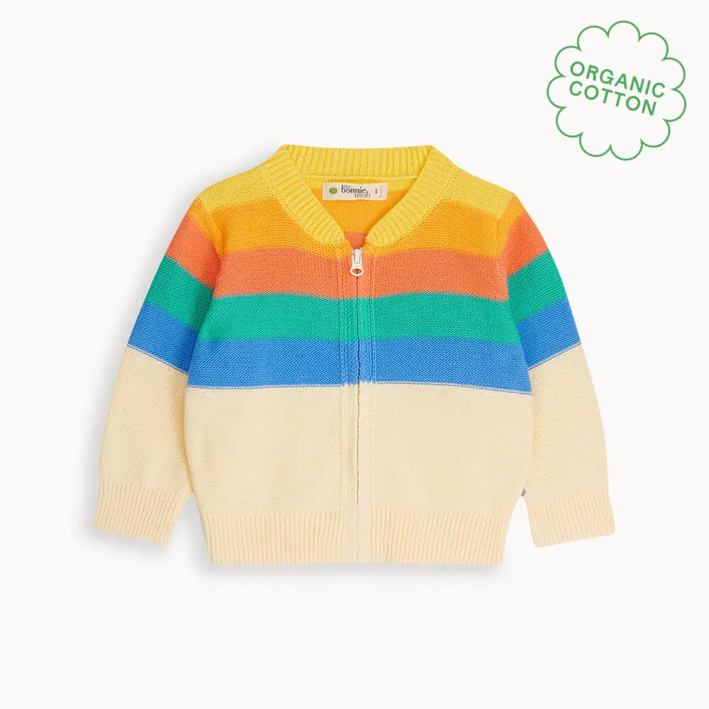 The Bonniemob Barnacle Rainbow Stripe Cardigan