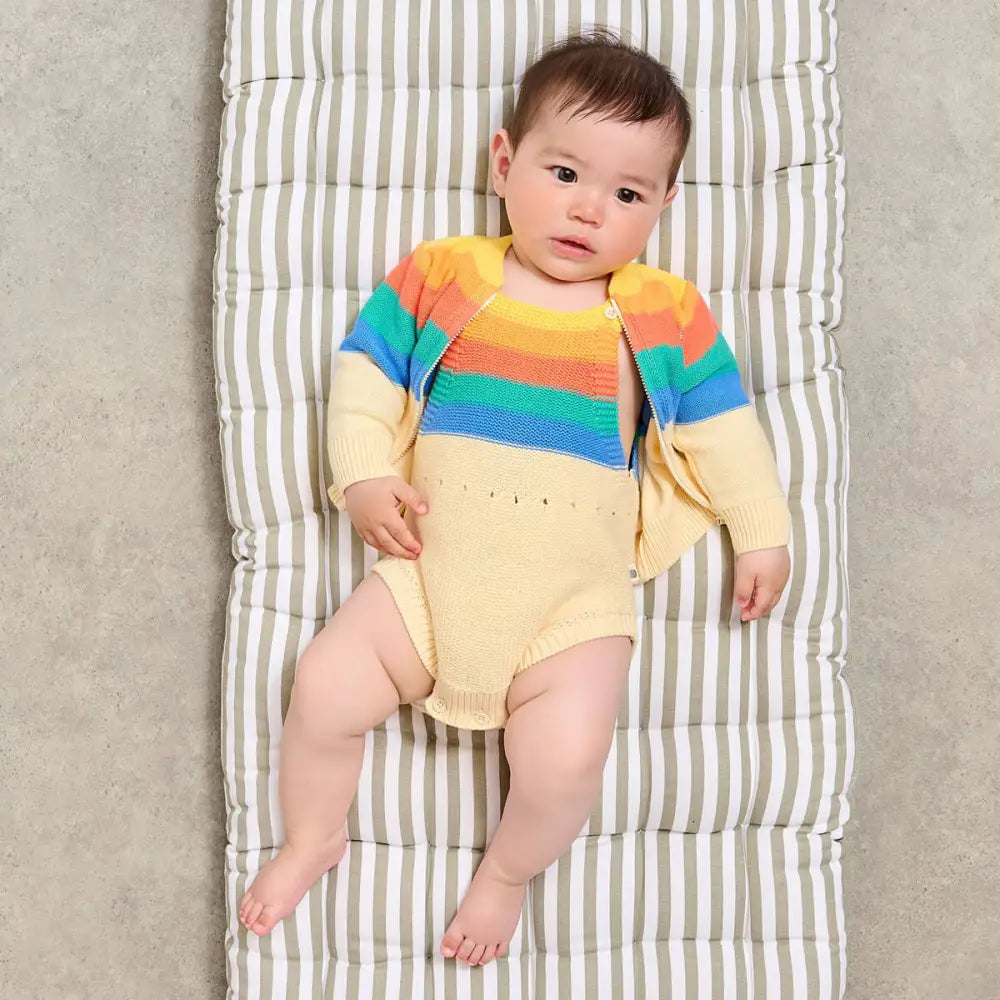 The Bonniemob Barnacle Rainbow Stripe Cardigan