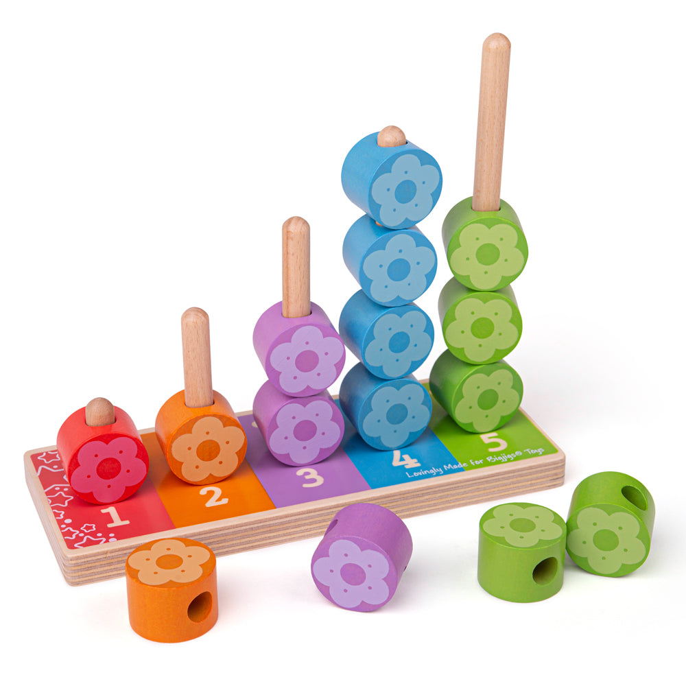 Bigjigs Wooden First Flower Stacker