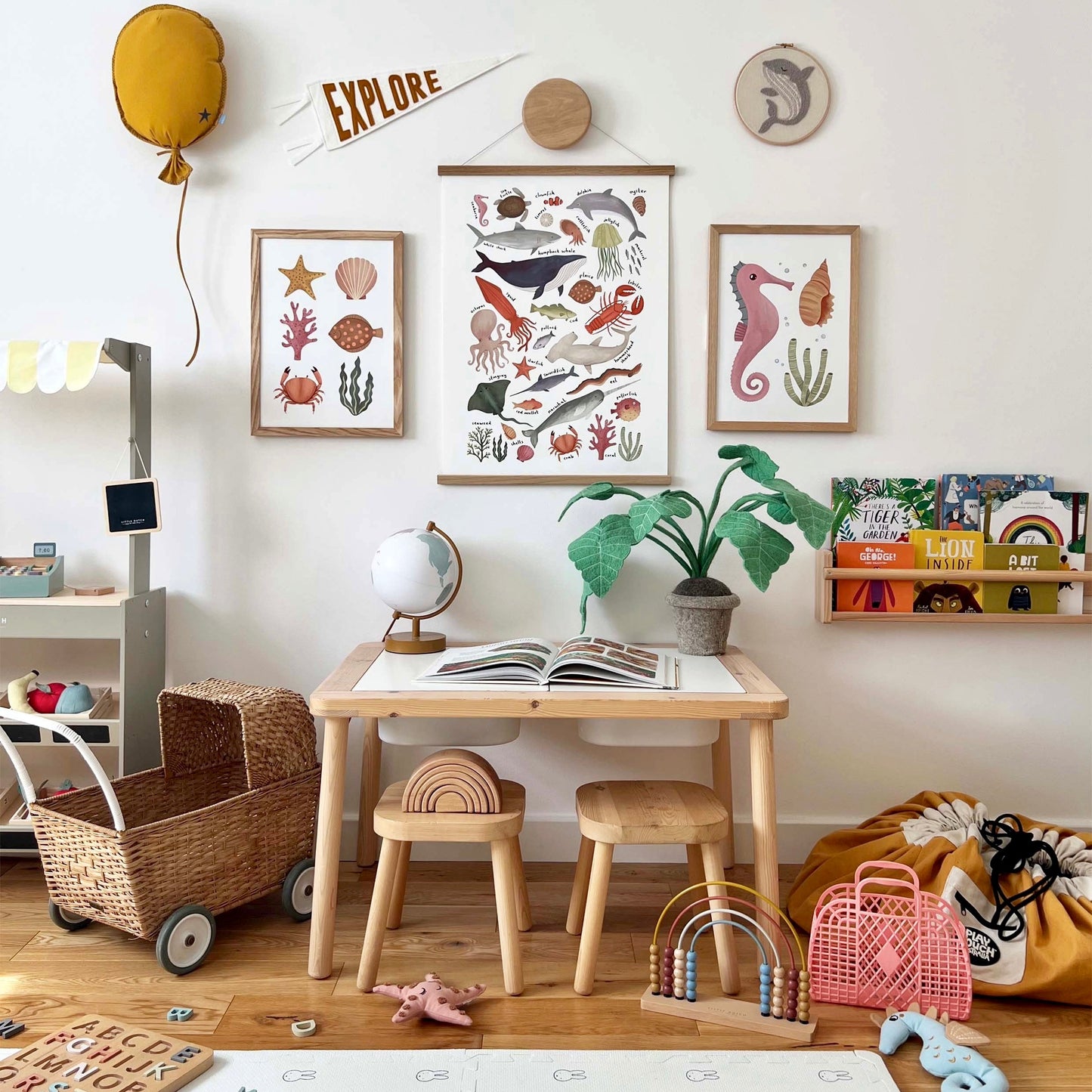 Kid of the Village Seahorse Art Print