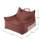 Wigiwama Outdoor Beanbag Chair - Pomegranate