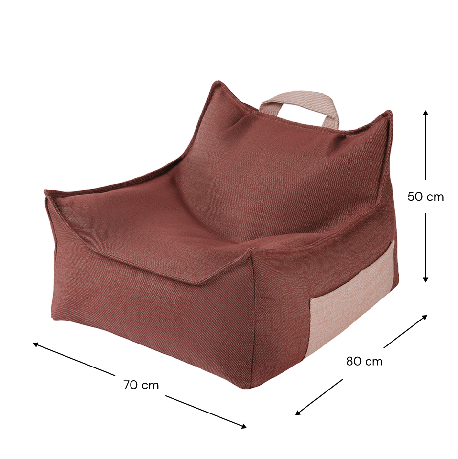 Wigiwama Outdoor Beanbag Chair - Pomegranate