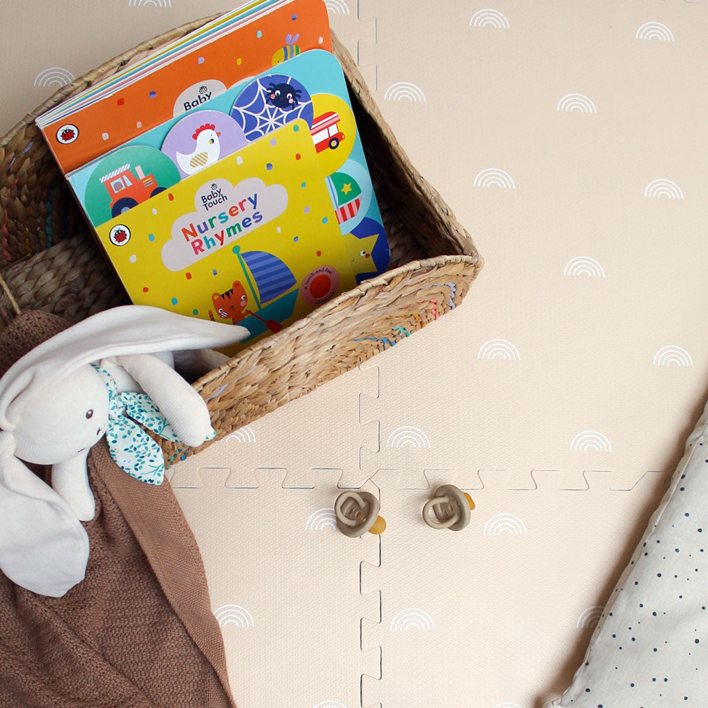 gus + beau Rainbow Foam Playmat Set - Beige