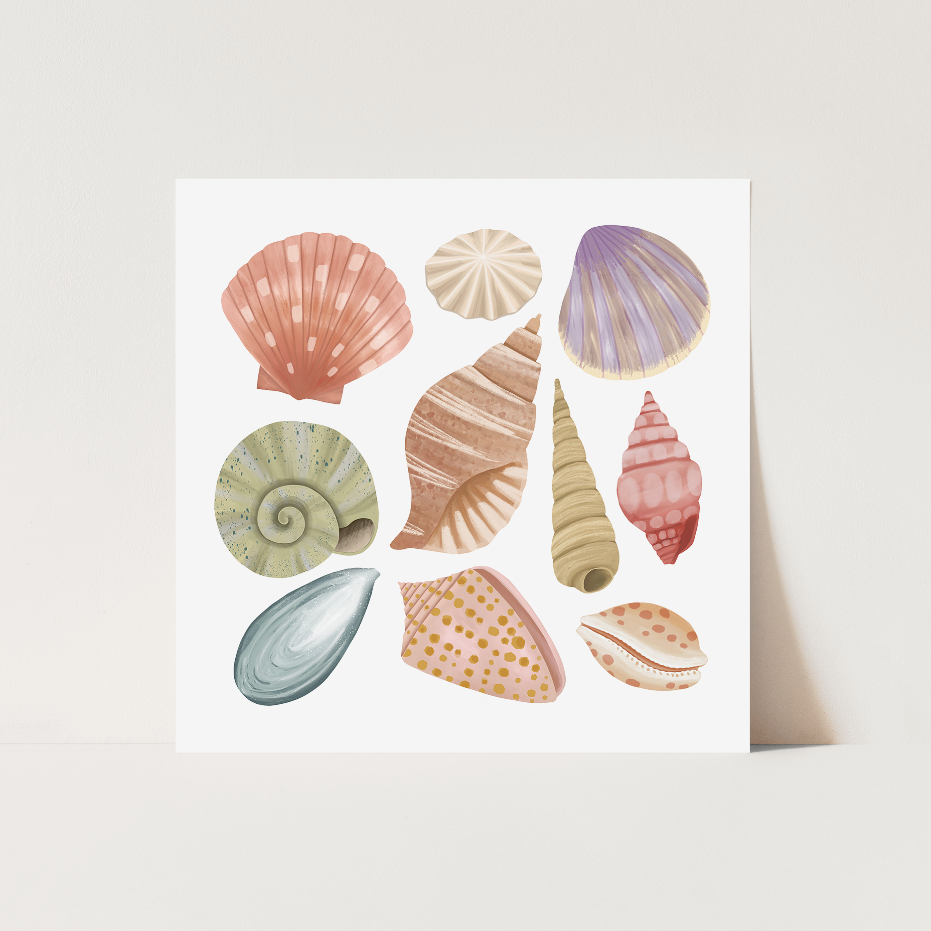 Kid of the Village Shells Art Print