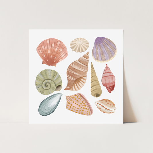 Kid of the Village Shells Art Print