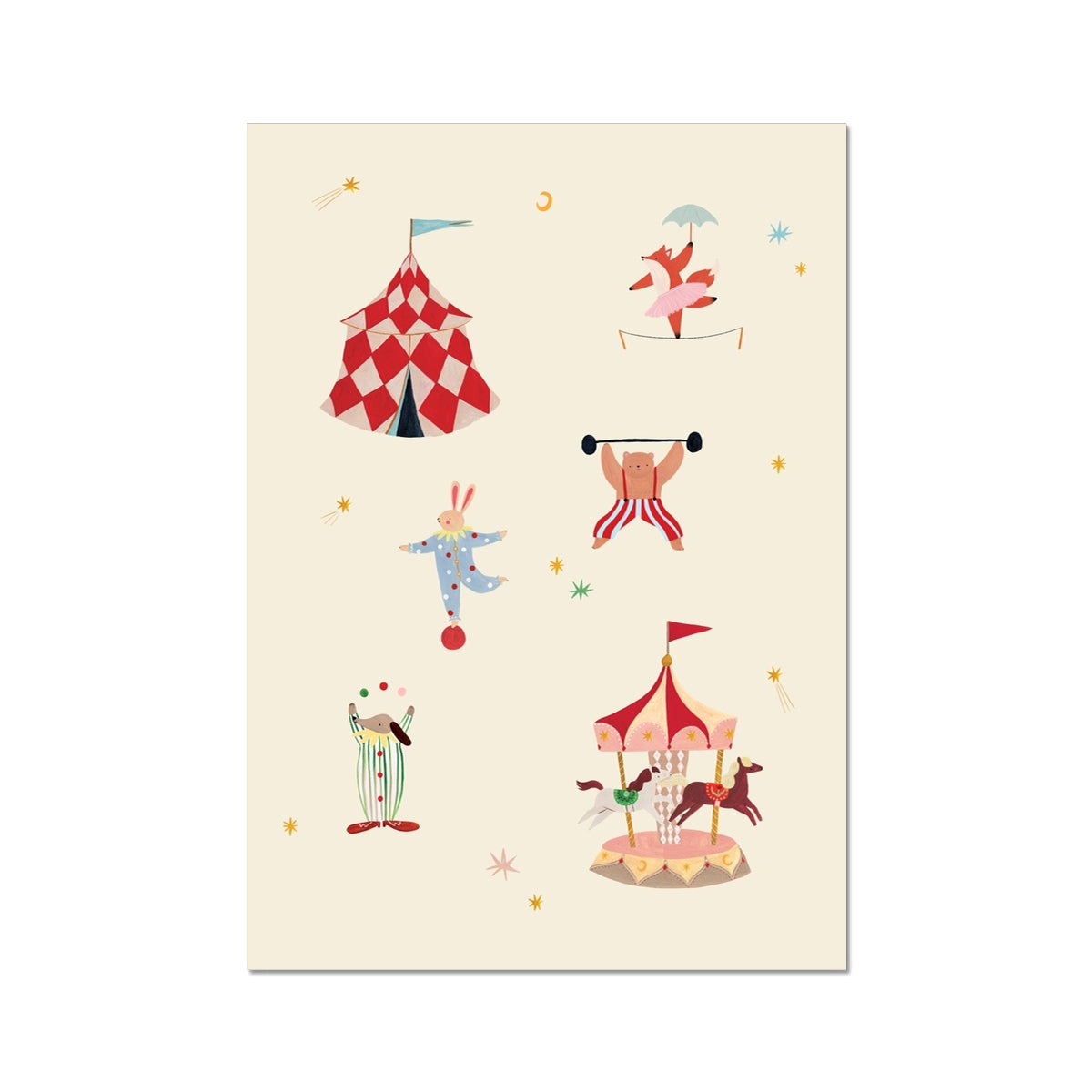 Kid of the Village A Day at the Circus Art Print