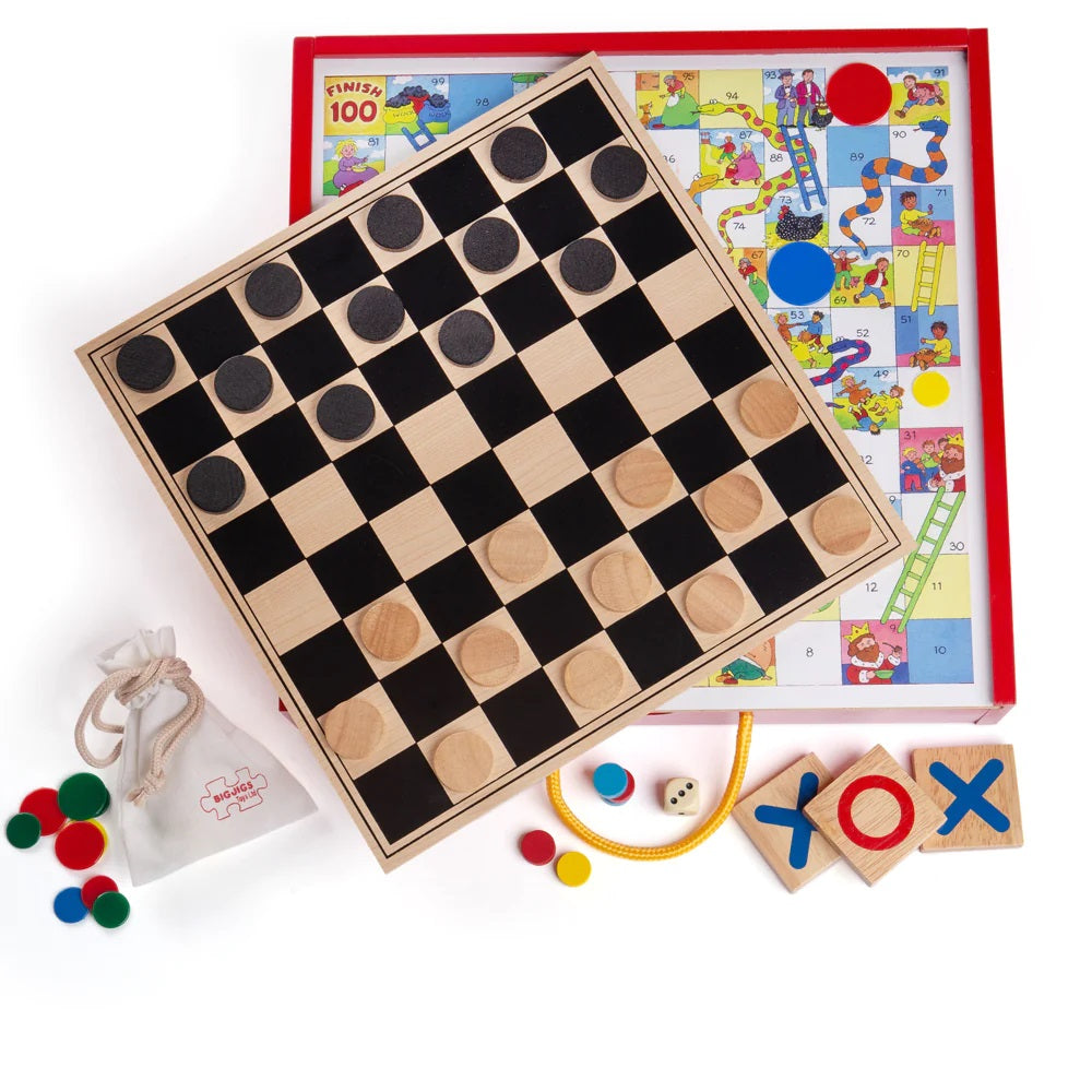 Bigjigs Wooden Games Compendium