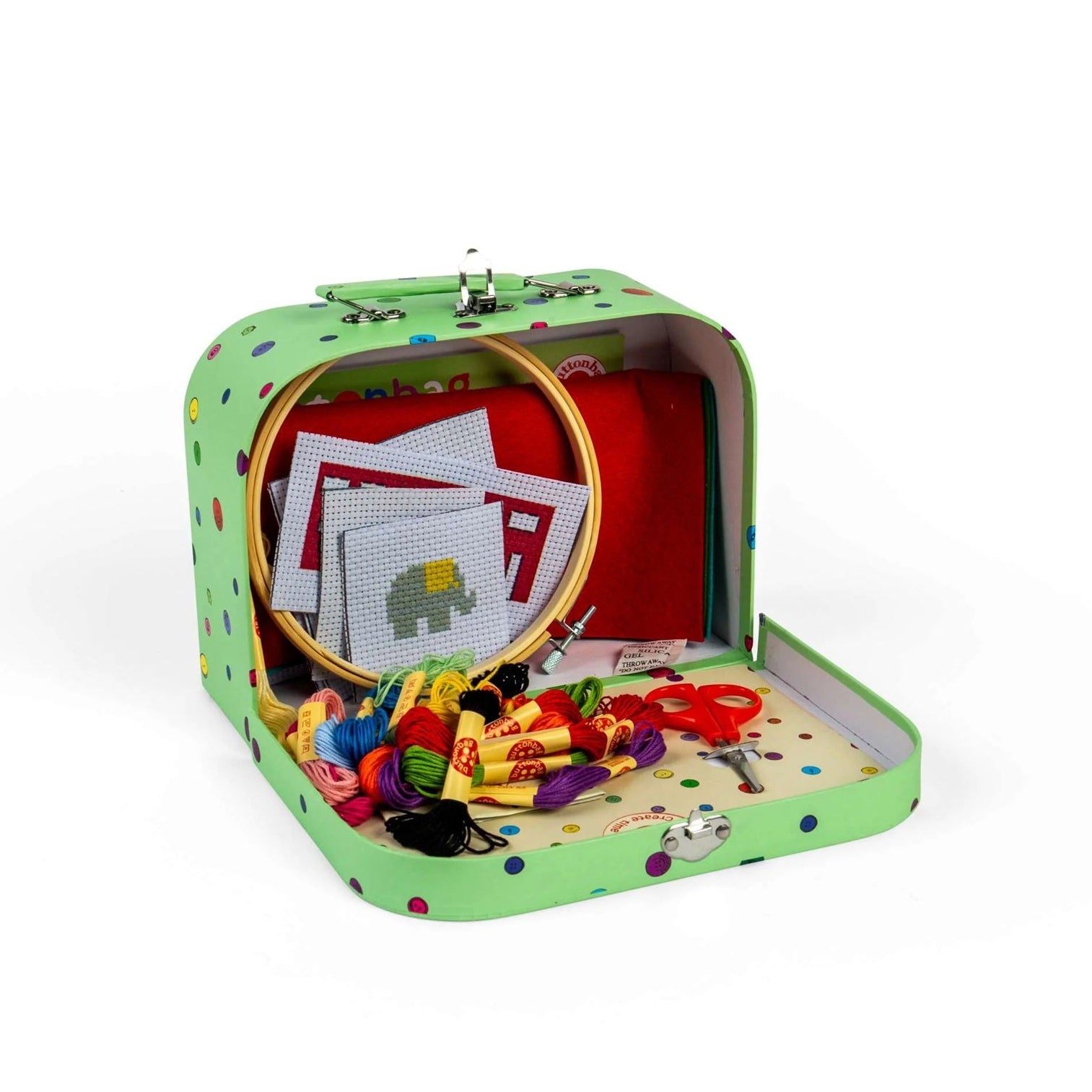 Buttonbag Cross Stitch Case Craft Kit