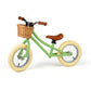 Bigjigs Balance Bike with Basket - Green