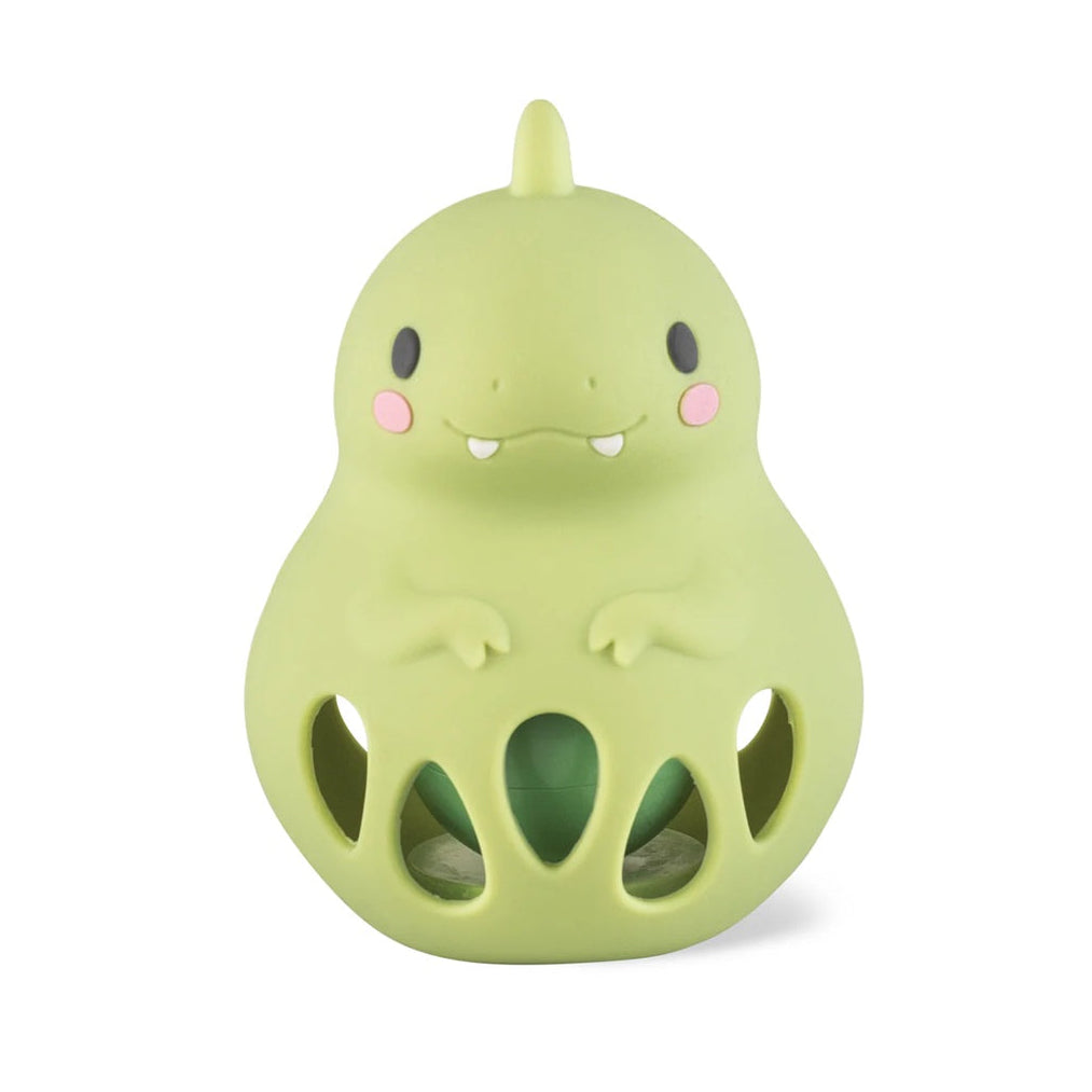 Tiger Tribe Silicone Baby Teething Rattle - Dino