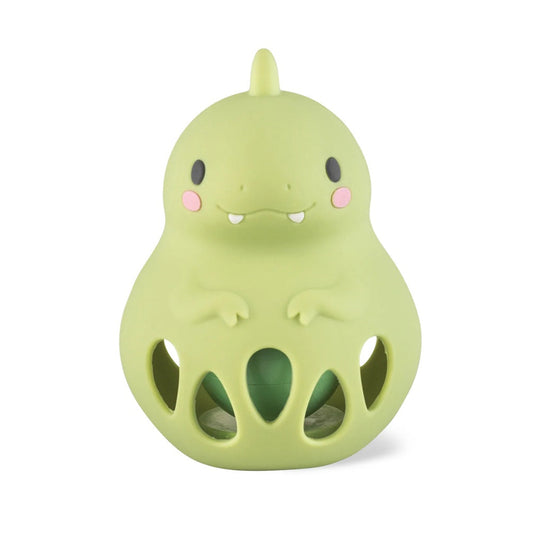 Tiger Tribe Silicone Baby Teething Rattle - Dino