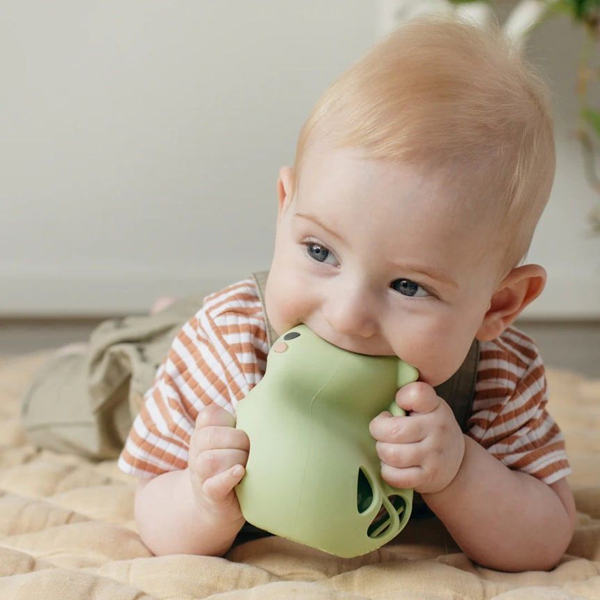 Tiger Tribe Silicone Baby Teething Rattle - Dino