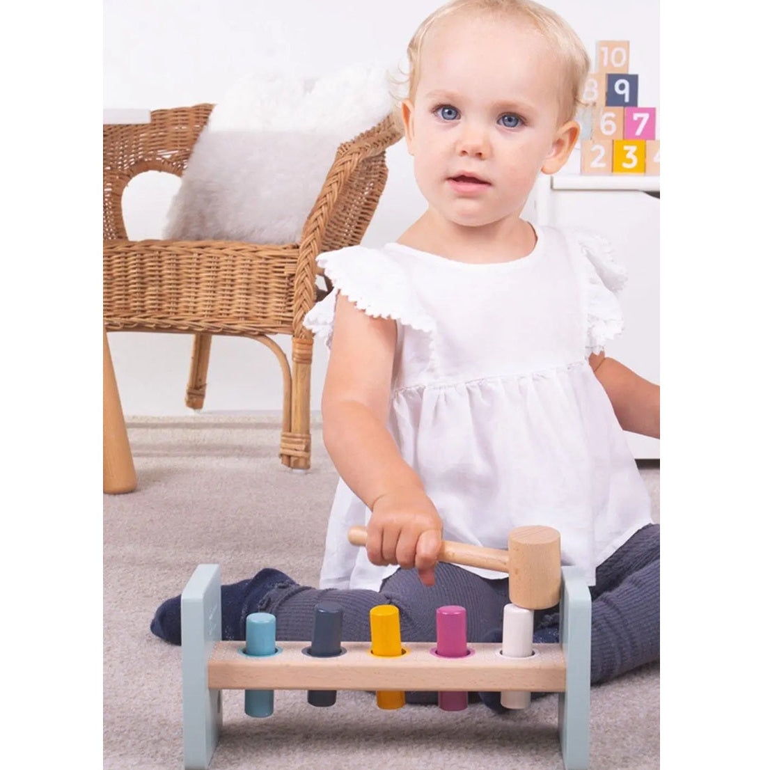 Bigjigs Wooden Hammer Bench 