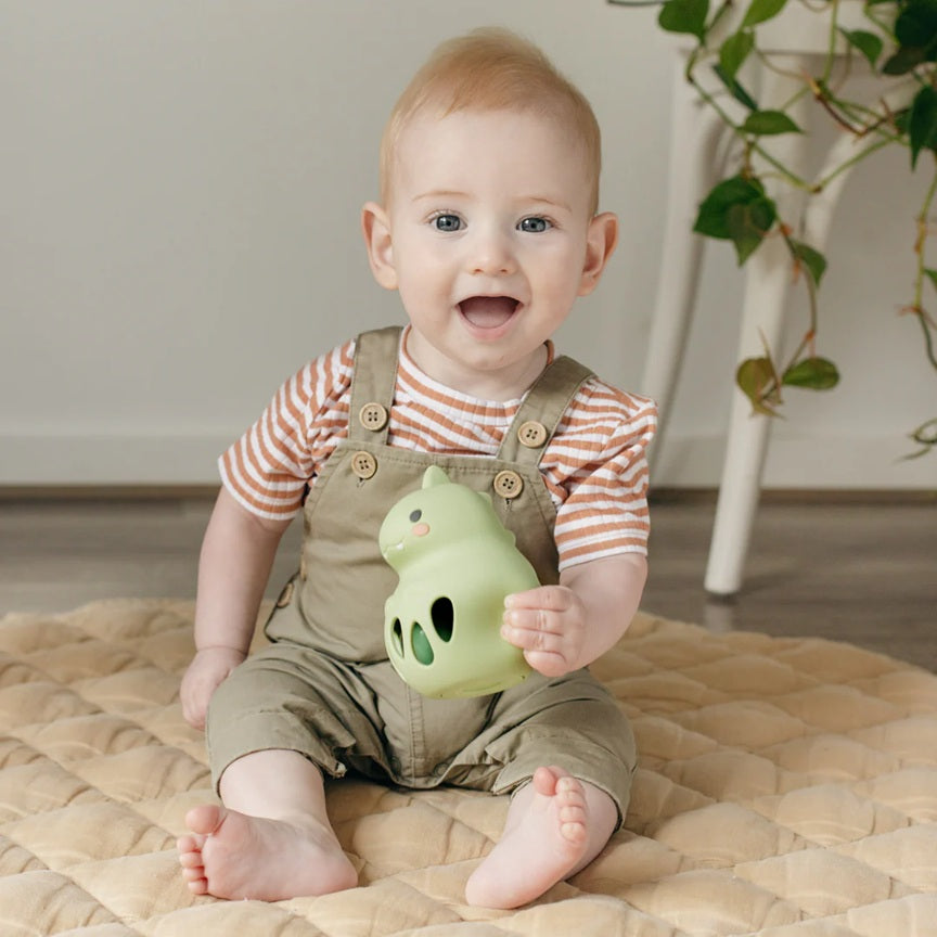 Tiger Tribe Silicone Baby Teething Rattle - Dino