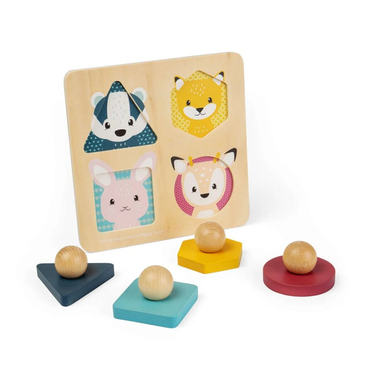 Bigjigs Wooden Animal Shape Matching Puzzle
