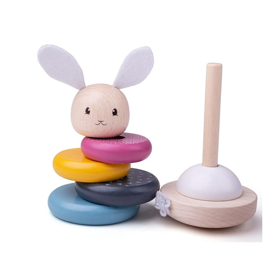Bigjigs Wooden Rabbit Stacking Rings