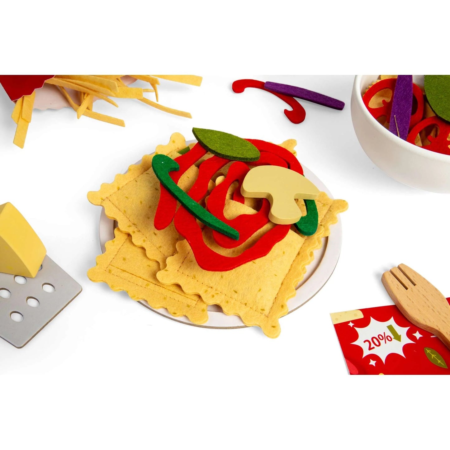 Bigjigs Wooden Pasta For Two Playset