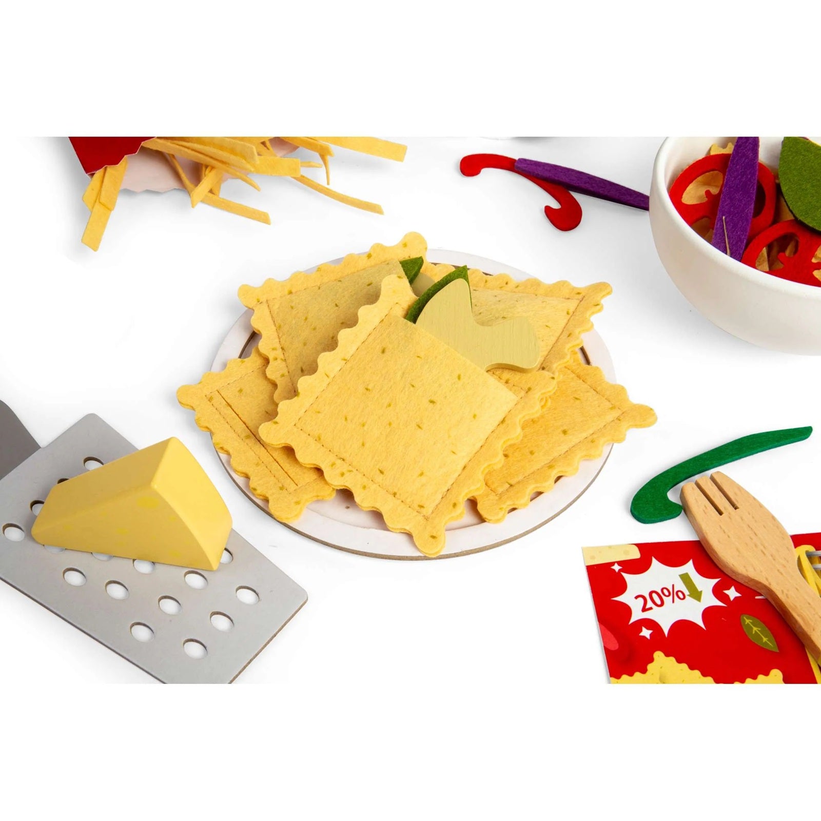 Bigjigs Wooden Pasta For Two Playset