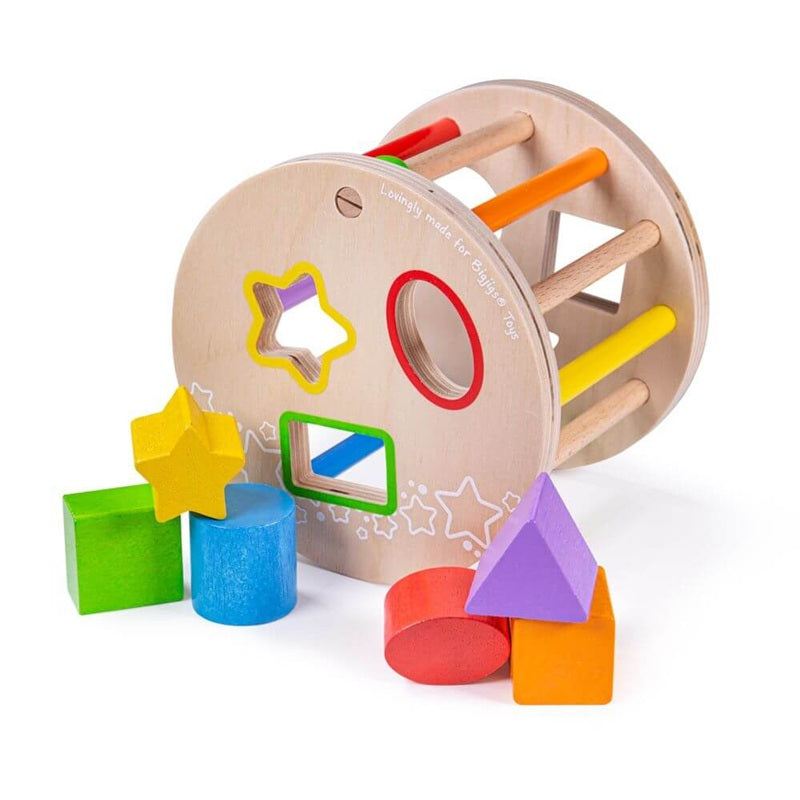 Bigjigs My First Wooden Rolling Shape Sorter