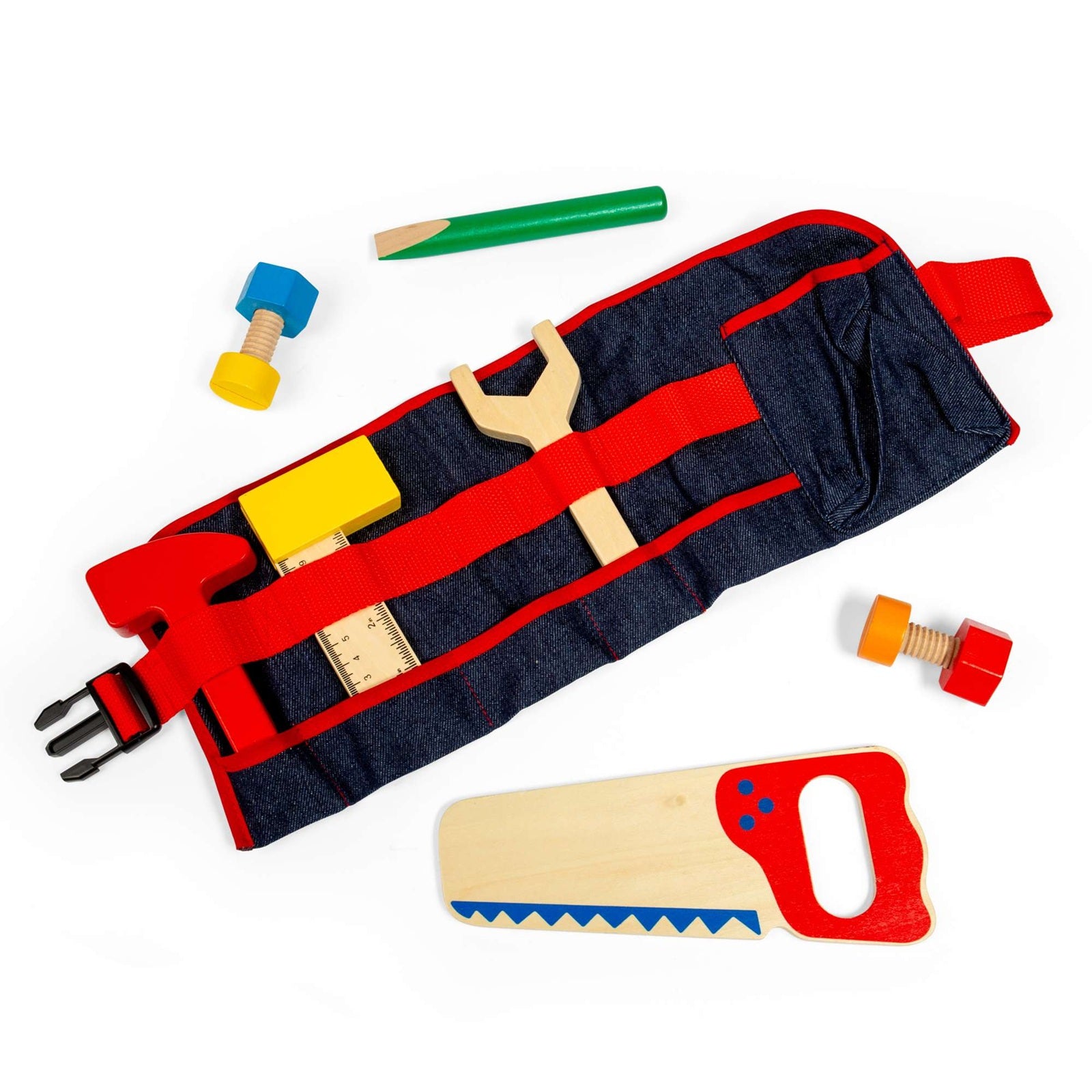 Bigjigs Wooden Toy Carpenters Toolbelt