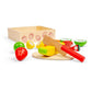 Bigjigs Wooden Toy Cutting Fruit Crate