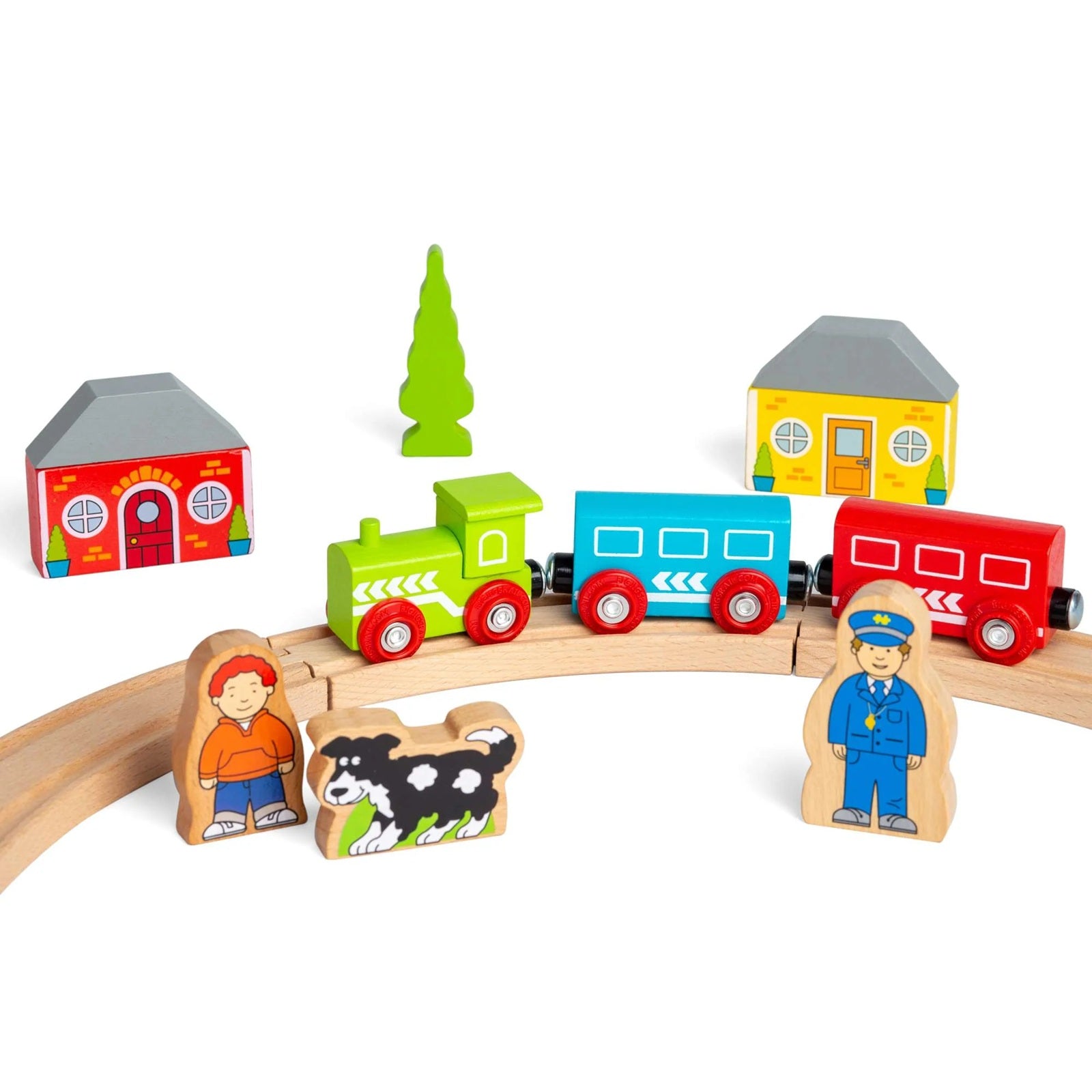 Bigjigs My First Wooden Train Set - 20 Pieces