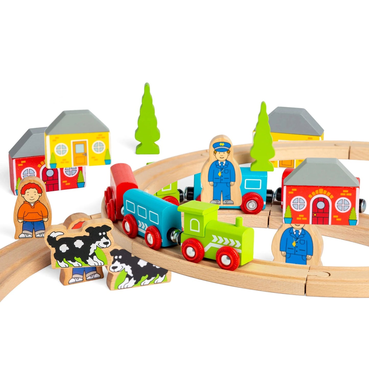 Bigjigs My First Wooden Train Set - 20 Pieces