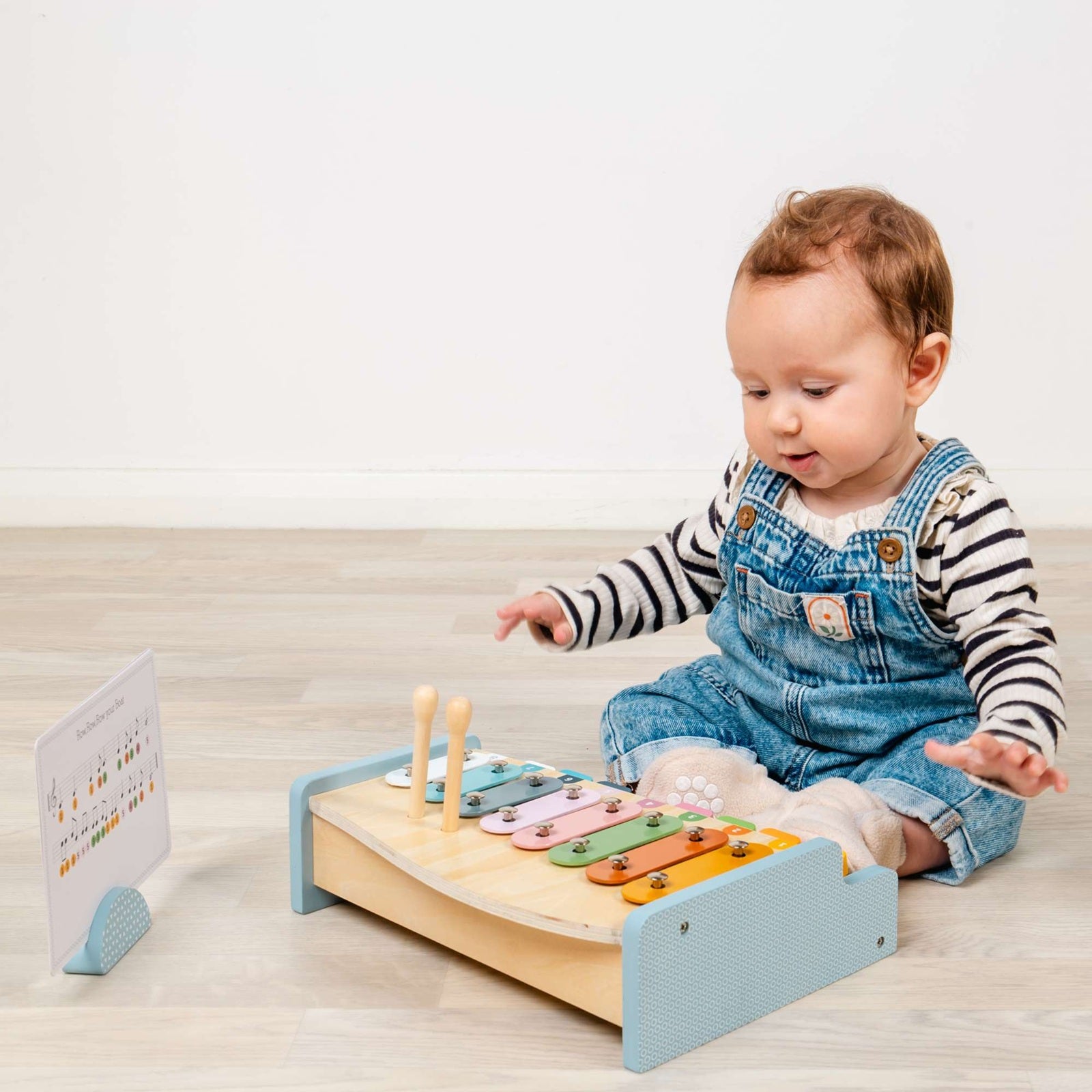 Bigjigs Wooden Xylophone and Piano 2-in-1 Musical Toy
