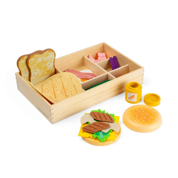Bigjigs 30 Piece Wooden Toy Deli Set