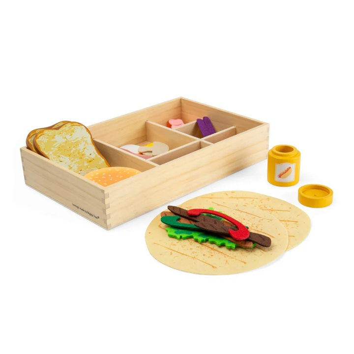 Bigjigs 30 Piece Wooden Toy Deli Set