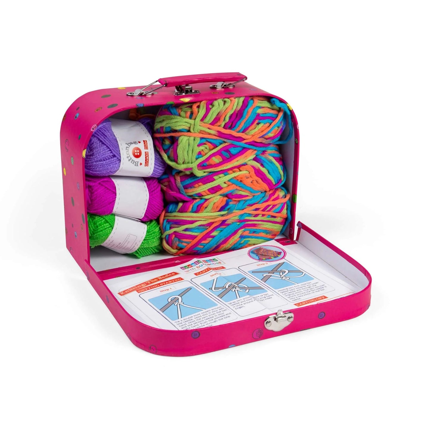 Buttonbag Pom Pom Scarf Case Craft Kit