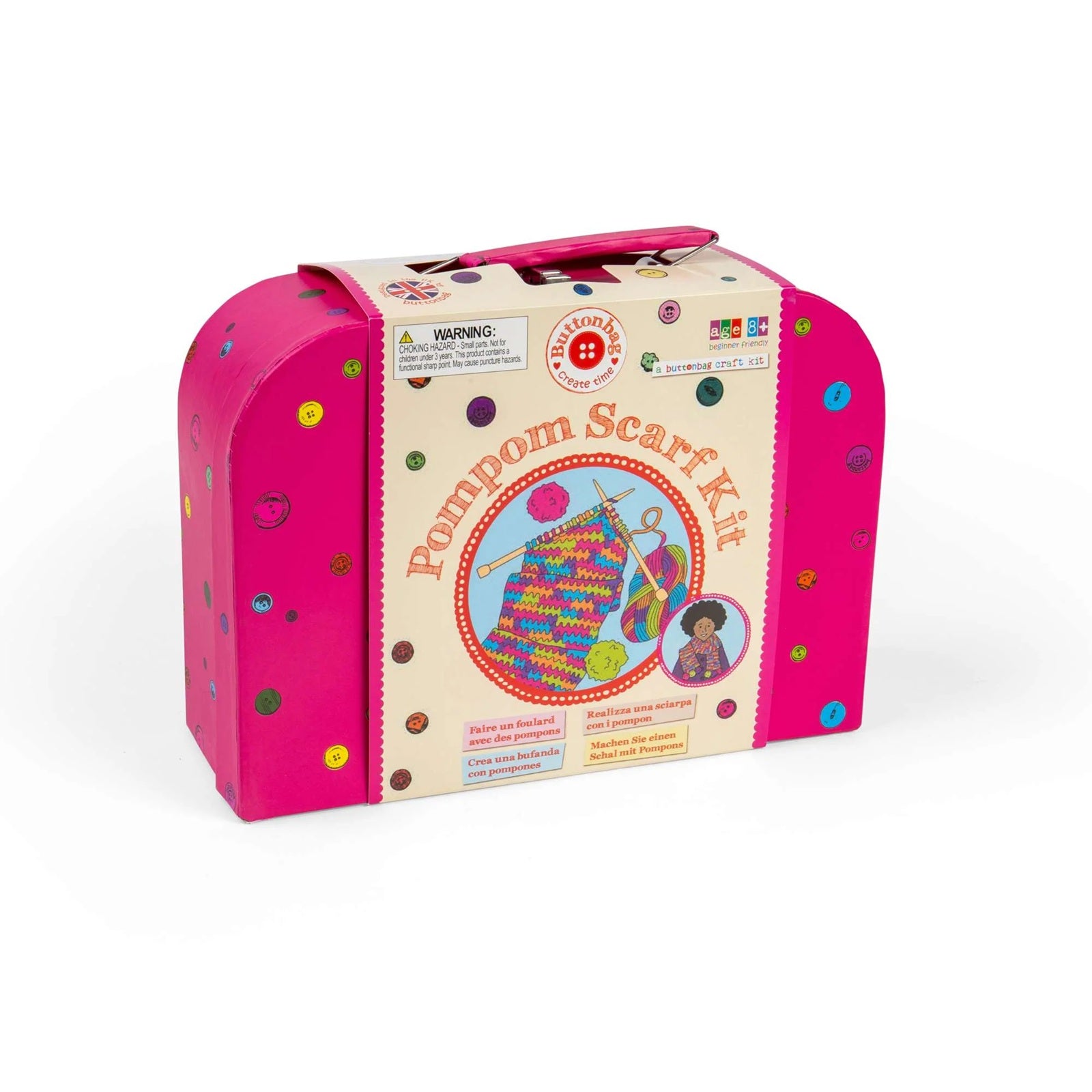 Buttonbag Pom Pom Scarf Case Craft Kit