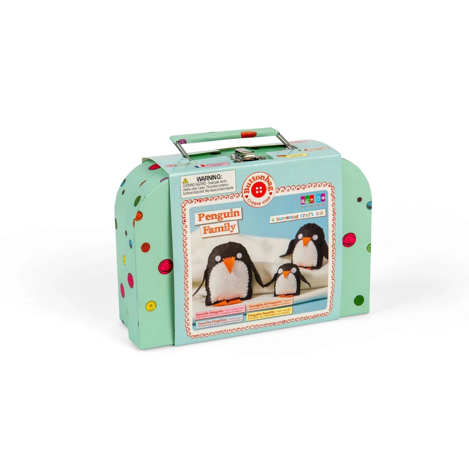Buttonbag Penguin Family Case Craft Kit