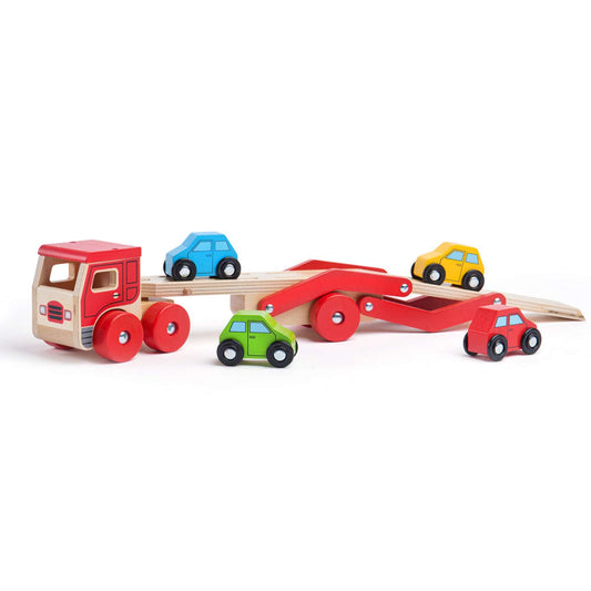 Bigjigs Wooden Toy Transporter Lorry 