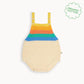The Bonniemob Bubble Rainbow Stripe Knit Romper