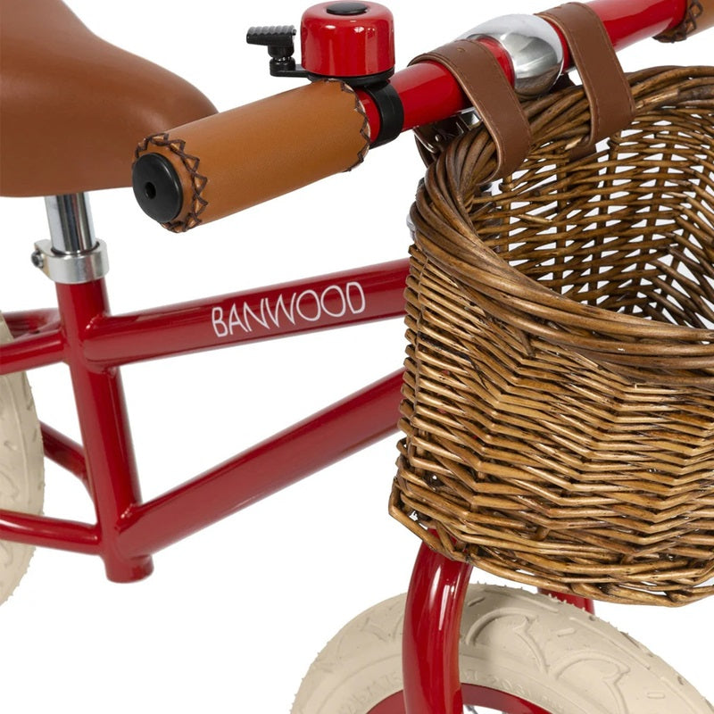 Banwood Balance Bike & Basket - Red