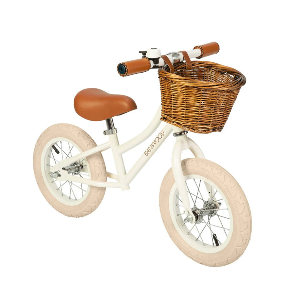 Banwood Balance Bike & Basket - White