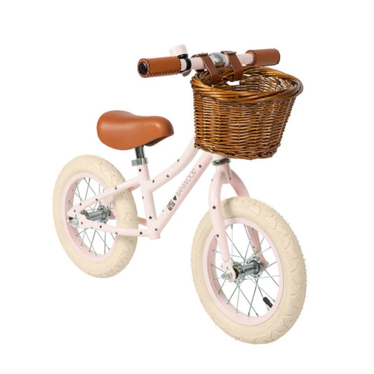 Banwood Balance Bike & Basket - Bonton Pink