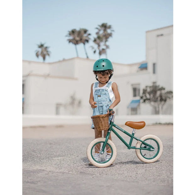 Banwood  Balance Bike & Basket - Dark Green