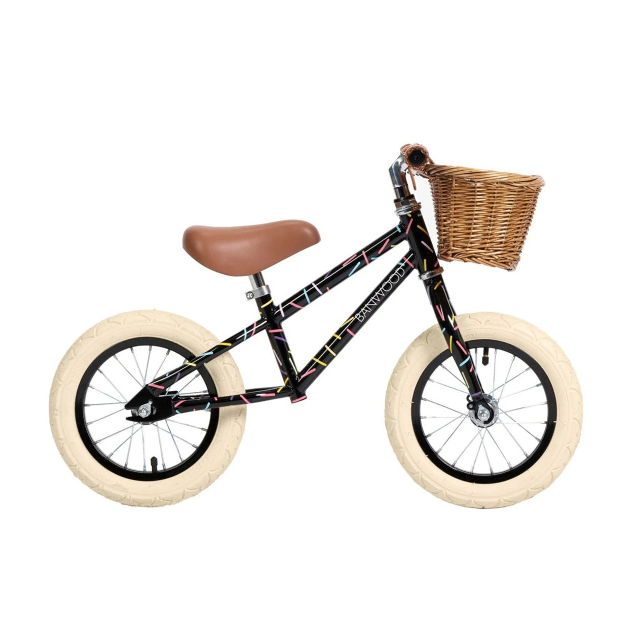 Banwood x Marest Balance Bike & Basket - Allegra Black