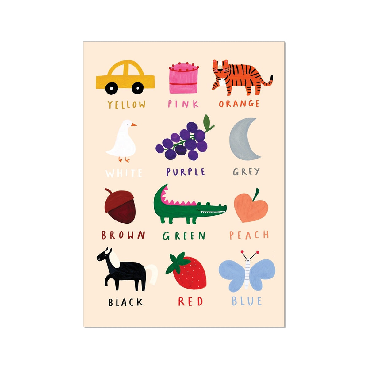 Kid of the Village Colours Art Print