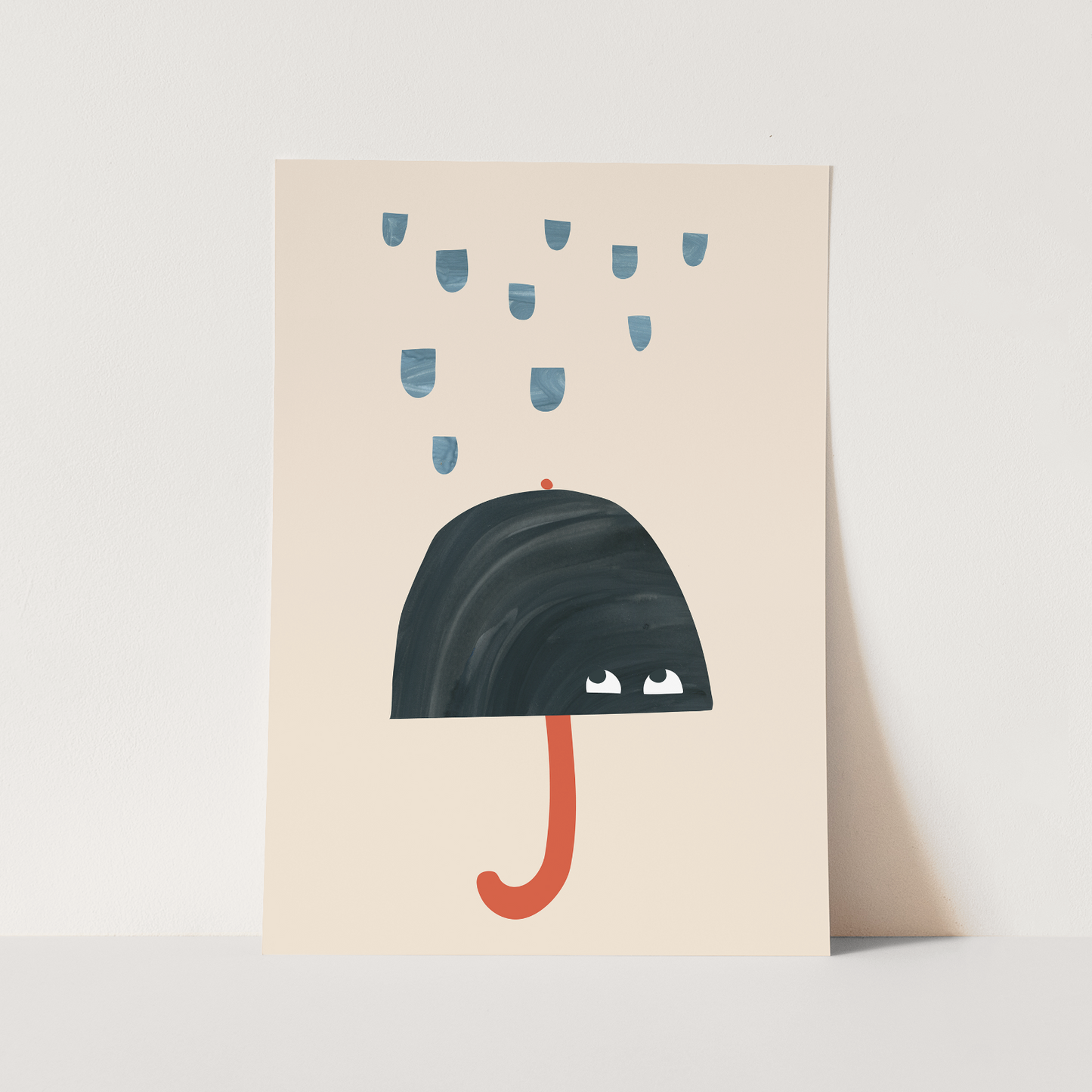Kid of the Village Umbrella Art Print