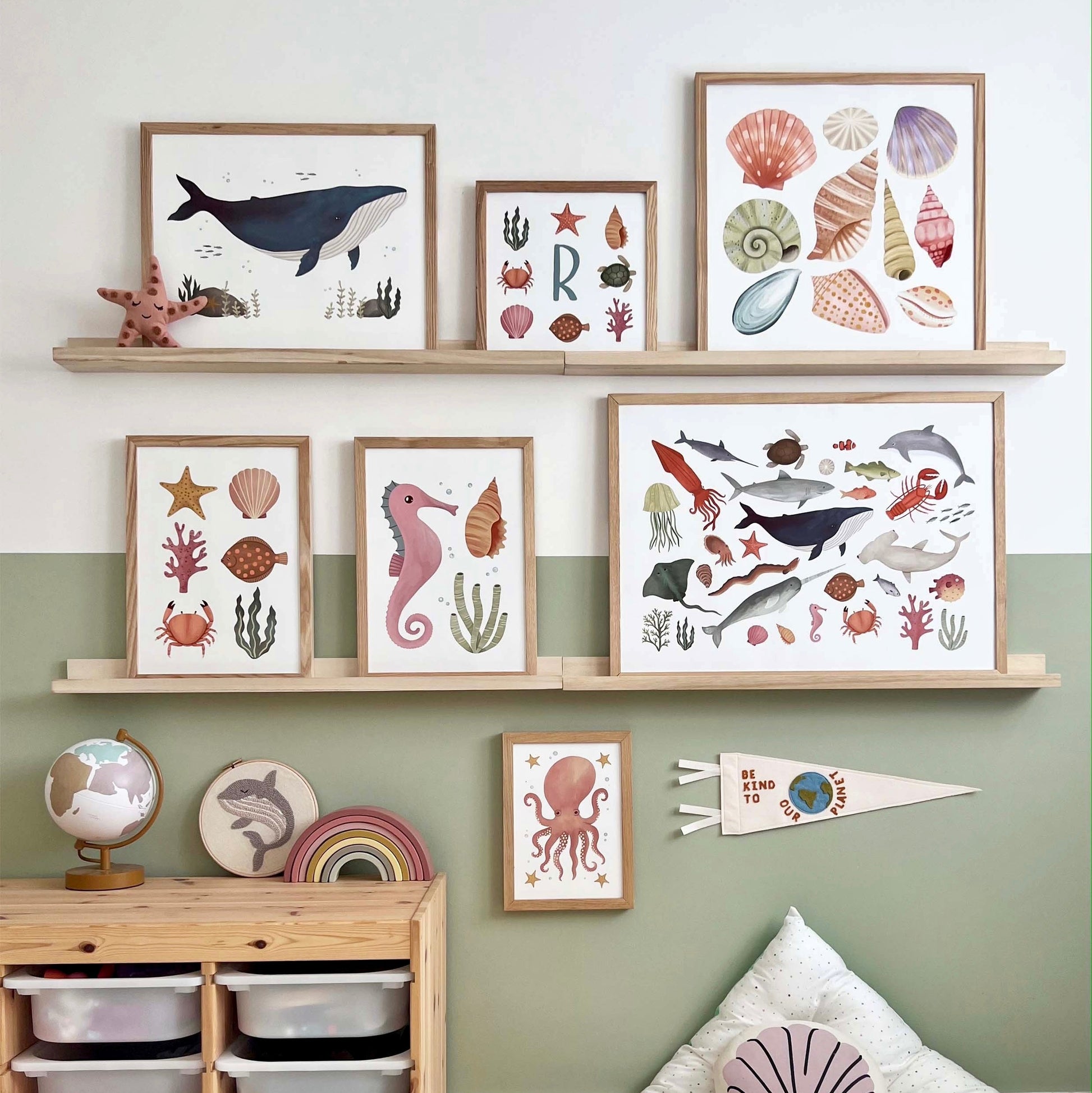 Kid of the Village Whale Art Print