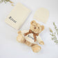Ivory Cashmere & Teddy Personalised Baby Gift Set by The Baby Gifting Co.