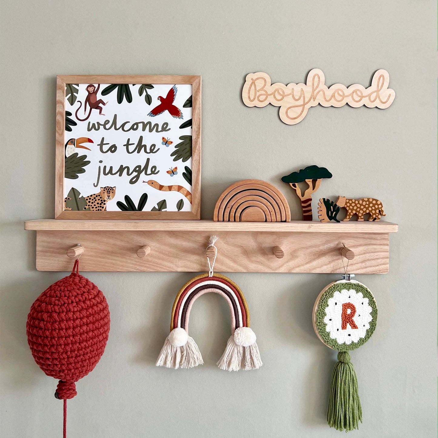 Kid of the Village Welcome to the Jungle Art Print - White