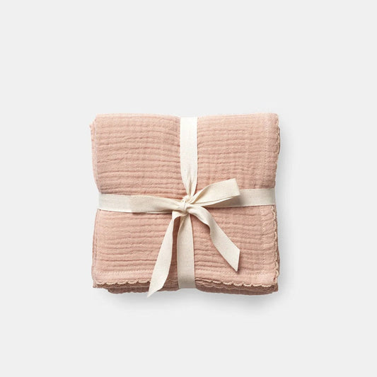 Dear April Mio 3-Pack Organic Muslin Cloths - Apple Blossom