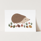 Kid of the Village Hedgehog Art Print - White